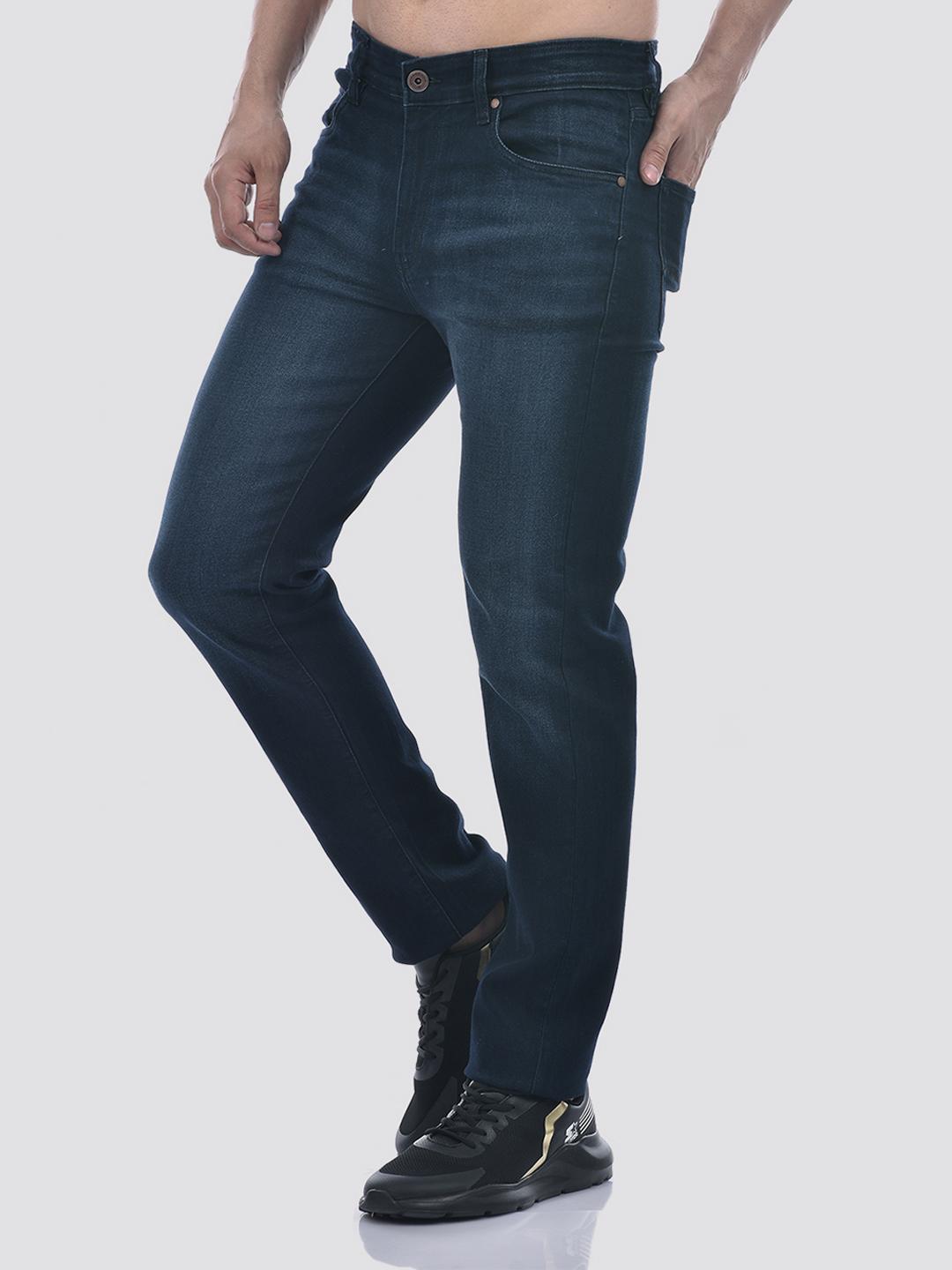 Numero Uno Men Deep Indigo Slim Fit Sustainable Jeans